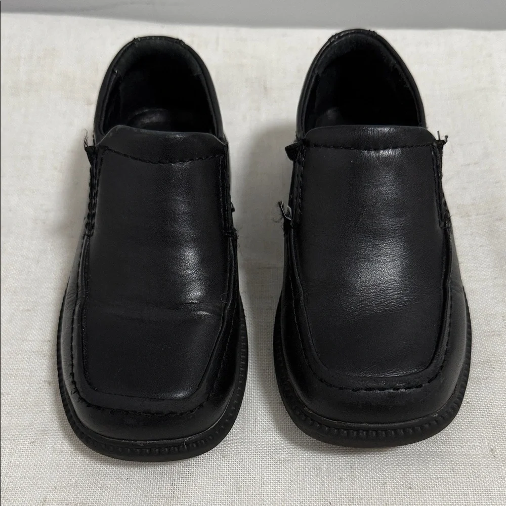 Umi black leather slip-on loafers for boys/kids size 27 (10)
